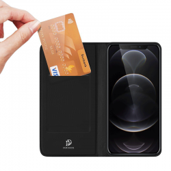 ETUI ZAMYKANE DO IPHONE 13 PRO DUX DUCIS CZARNE