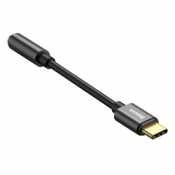 ADAPTER USB-C/MINIJACK 3,5 MM BASEUS CZARNY