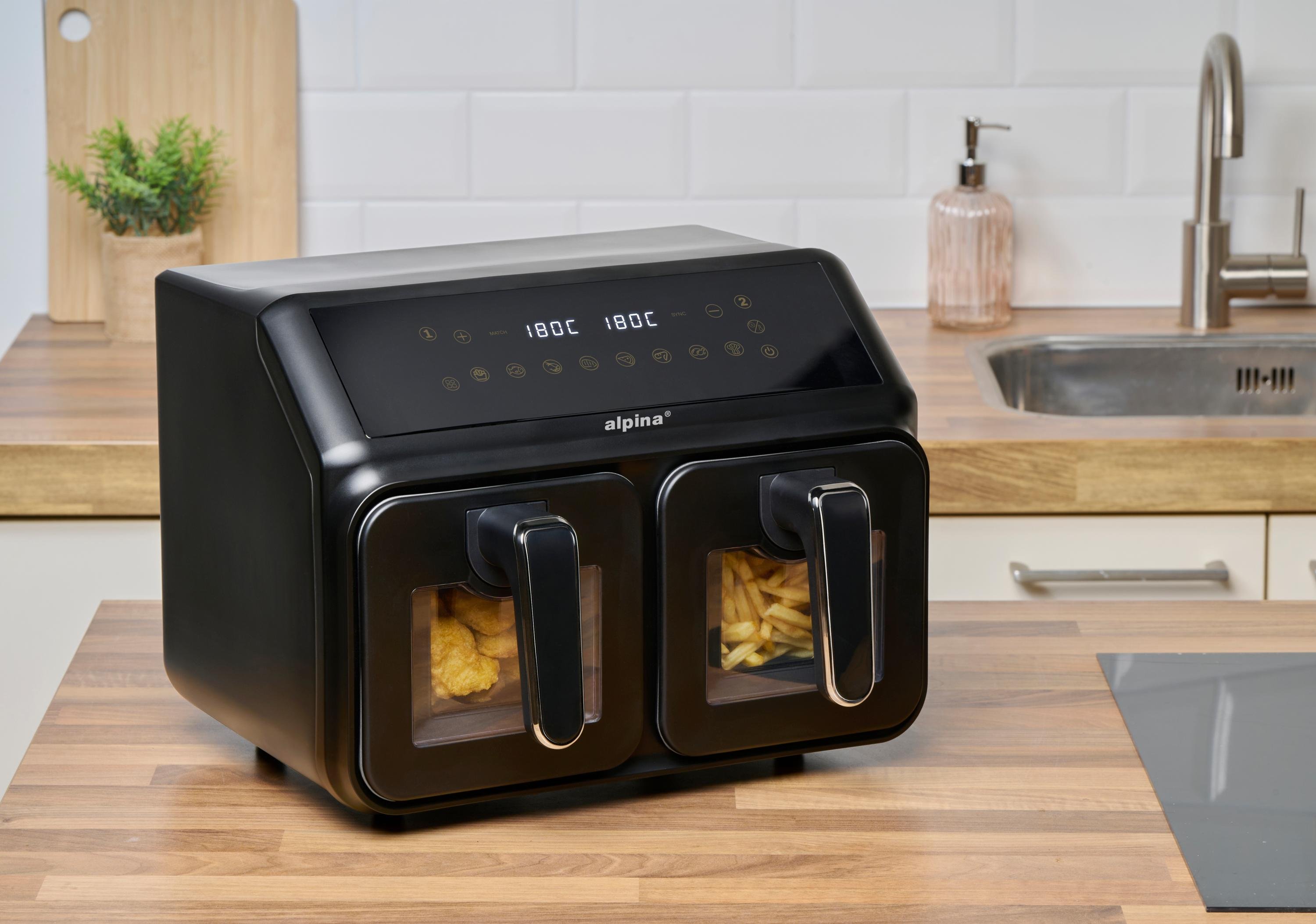 ALPINA Air Fryer 2x4L 1200W z podwójnym koszem