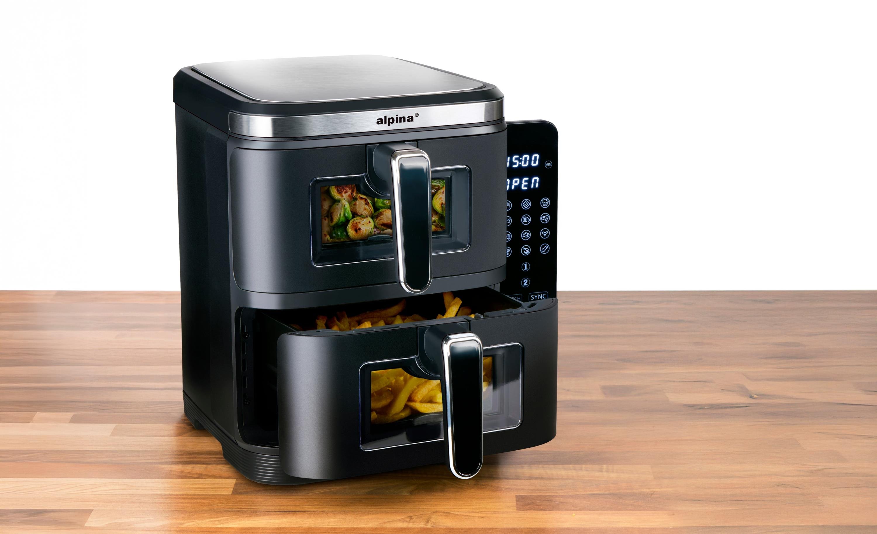 Kosze 2x5.5L ALPINA Air Fryer Double Stack